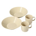 イッタラ (iittala) ティーマ 2人用 マグカップ&ボウル21cm リネン 4点セット 食器 北欧 食器セット お祝い 結婚祝い 出産内祝い 出産祝い ...