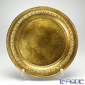 【1102キッチン10倍】フィレンツェトレイチャージャープレート インペロ　ゴールド