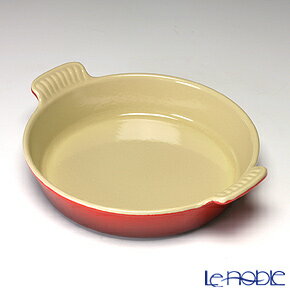 ル・クルーゼ　プレート・ロンド　22cm　チェリーレッド