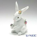 【ポイント10倍】リヤドロ 花飾りの白ウサギ4 06100 リアドロ LLADRO 置物 オブジェ 人形 フィギュリン インテリア