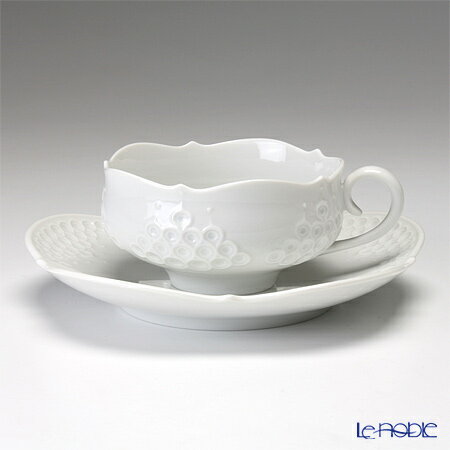 マイセン (Meissen) ホワイトレリーフ 000001／26633 ティーカップ＆ソーサー 150ml 白 おしゃれ かわいい 食器 ブランド 結婚祝い 内祝い 出産内祝い 出産祝い 結婚内祝いのサムネイル