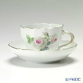 【ポイント10倍】マイセン (Meissen) ホワイトローズ 029510／00582 コーヒーカップ＆ソーサー 200ml コーヒ―カップ プレゼント おしゃれ かわいい 食器 ブランド 結婚祝い 内祝い 出産内祝い 出産祝い 結婚内祝い