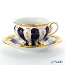 【5/1クーポン・P10】 マイセン (Meissen) X-Form (紺金彩) 011079/17582 コーヒーカップ&ソーサー 200ml 取手半金 /...