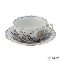 マイセン (Meissen) ブルーオニオン レッド＆ゴールド 800117／00633 ティーカップ...