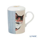 【ポイント10倍】ロイカーカム キャットスルーザドア(三毛猫) こし器付ビーカー・ルーシー 325ml /// マグカップ 茶こし付き 蓋付き イギリス製 輸入雑貨 猫 ねこ 動物 食洗機対応 お茶 紅茶 かわいい おしゃれ ブランド 高級 // ギフト プレゼント 贈り物 誕生日