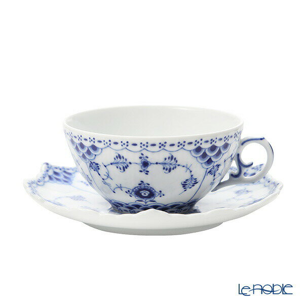 【P10倍・クーポン】ロイヤルコペンハーゲン (Royal Copenhagen) ブルー フルーテッド フルレース ティーカップ&ソーサー 220ml 110...