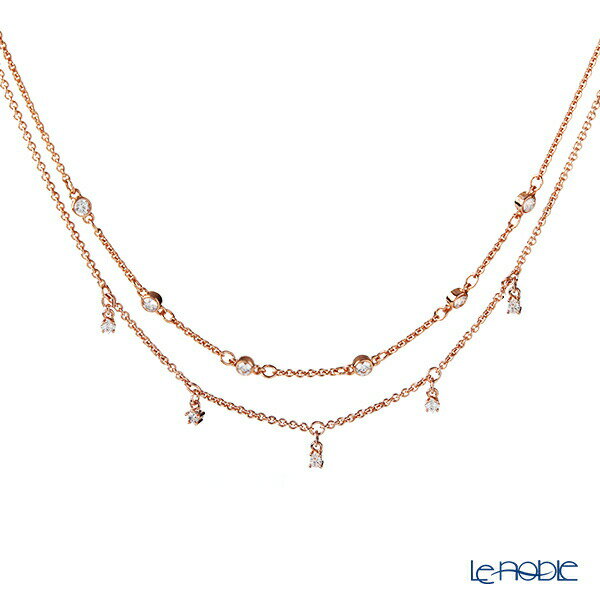 楽天市場 ポイント10倍 スワロフスキー ダブルネックレス ムーンサンムーン ローズゴールド Sw 19ss Swarovski スター パーティー ブランド洋食器の店ル ノーブル