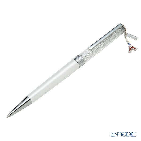 【12/1クーポン・P10】 スワロフスキー Crystalline ボールペン エッフェル塔(ホワイト／クローム) SW5698802 24SS スワロフスキー Swarovski
