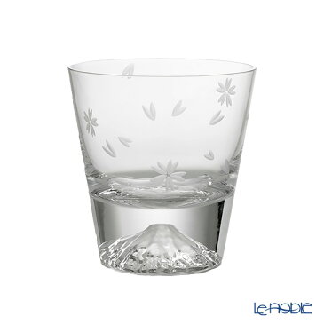 【伝統工芸】田島硝子 富士山グラス ロックグラス 270ml 桜切子 桜風呂敷包み TG16-015-RS 【田嶌】【Fujiグラス】 /// ウイスキーグラス ガラスコップ おしゃれ 焼酎グラス 高級 お酒 // 外国人 お土産 ギフト プレゼント 結婚祝い お祝い / / 父の日
