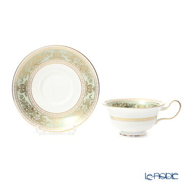 【ポイント10倍】ウェッジウッド (Wedgwood) コロンビアセージグリーン ティーカップ＆ソーサー(ピオニー) ウエッジウッド 結婚祝い 内祝い お祝い おしゃれ かわいい 食器 ブランド