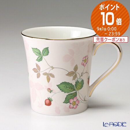 【ポイント10倍】ウェッジウッド (Wedgwood) ワイルドストロベリー パステル マグ(デルフィ) 300ml ピンク /// マグカップ かわいい おしゃれ 花柄 イチゴ ボーンチャイナ 高級 ブランド 食器 ウエッジウッド // ギフト プレゼント 結婚祝い お祝い 内祝い