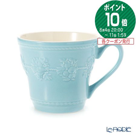 ウェッジウッド (Wedgwood) フェスティビティ マグ 350ml(ブルー) /// マグカップ おしゃれ かわいい シンプル 花柄 フラワー柄 高級 ブランド 食器 ウエッジウッド // ギフト プレゼント 贈り物 結婚祝い 引き出物 お祝い 内祝い