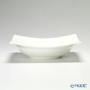 ウェッジウッド (Wedgwood) エスリアル101 スクエアボウル /// ウェッジウッド ボウル おしゃれ パスタ皿 白い食器 四角 中鉢 曲線 高級 ボーンチャイナ ブランド // ギフト プレゼント 贈り物 結婚祝い 引き出物 お祝い 内祝い