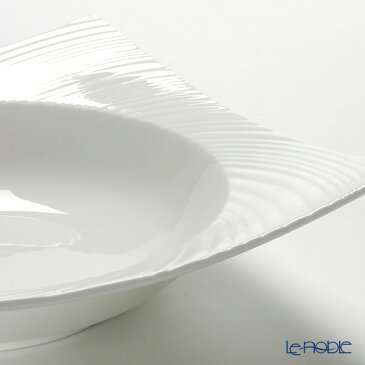 ウェッジウッド (Wedgwood) エスリアル101 スクエアボウル /// ウェッジウッド ボウル おしゃれ パスタ皿 白い食器 四角 中鉢 曲線 高級 ボーンチャイナ ブランド // ギフト プレゼント 贈り物 結婚祝い 引き出物 お祝い 内祝い