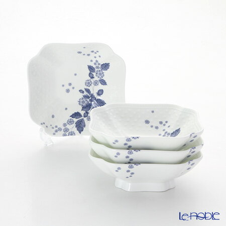 【P10倍・クーポン】ウェッジウッド (Wedgwood) ストロベリーブルームインディゴ スモールボウル 14×14cm 4個セット ウエッジウッド Wedgwood ストロベリーブルーム インディゴ 食器セット