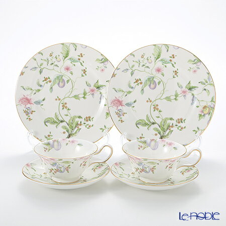 ウェッジウッド 食器 【P10倍・クーポン】ウェッジウッド (Wedgwood) スウィートプラム トリオセット(ピオニー) ペア ウエッジウッド 結婚祝い 内祝い お祝い 食器セット 出産内祝い 出産祝い 結婚内祝い プレゼント ブランド