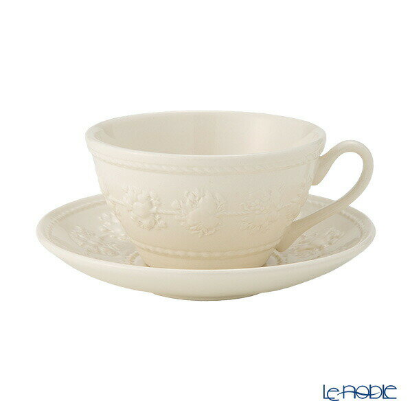 ウェッジウッド 食器 ウェッジウッド (Wedgwood) フェスティビティ ティーカップ＆ソーサー 160ml(アイボリー) ウエッジウッド 結婚祝い 内祝い お祝い プレゼント おしゃれ かわいい 食器 ブランド 出産内祝い 出産祝い 結婚内祝い