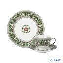 【P10倍・クーポン】ウェッジウッド (Wedgwood) フロレンティーン ヴェルデ トリオセット リー ウエッジウッド 食器セット お祝い 結婚祝い 出産内...
