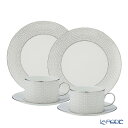 【P10倍・クーポン】ウェッジウッド (Wedgwood) ジオ プラチナ トリオセット ティー ペア ウエッジウッド 食器セット お祝い 結婚祝い 出産内祝い...