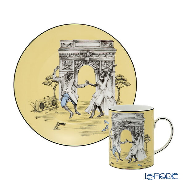 ウェッジウッド カップ 【ポイント10倍】ウェッジウッド (Wedgwood) シーラ・ブリッジス プレート 20cm ＆マグカップ 2ピースセット ダンシング ウエッジウッド 結婚祝い 内祝い お祝い 食器セット 出産内祝い 出産祝い 結婚内祝い プレゼント ブランド