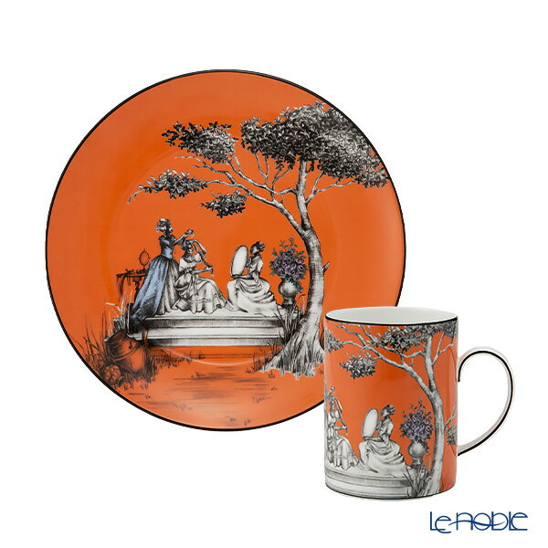 ウェッジウッド カップ 【先着クーポンあり】ウェッジウッド (Wedgwood) シーラ・ブリッジス プレート 20cm ＆マグカップ 2ピースセット ヴァニティ ウエッジウッド 結婚祝い 内祝い お祝い 食器セット 出産内祝い 出産祝い 結婚内祝い プレゼント ブランド