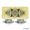 ウェッジウッド (Wedgwood) ワンダーラスト ウォーターリリー ティーカップ&ソーサー×2&スクエアトレイ ×1 3点セット ウエッジウッド 食器セット...