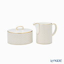 【ポイント10倍】ウェッジウッド (Wedgwood) ジオ ゴールド シュガーボックス & クリーマー ウエッジウッド 食器 ブランド 結婚祝い 内祝い 出産内祝い 出産祝い 結婚内祝い