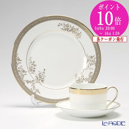 【P10倍・クーポン】ウェッジウッド (Wedgwood) ヴェラ・ウォン ヴェラレース ゴールド トリオセット ウエッジウッド Wedgwood 食器セット