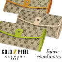 Fabric coordinates(ファブリックコーディネート）　長財布　「ゴールドファイル」　GP50214
