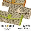 Fabric coordinates(ファブリックコーディネート) 長財布 「ゴールドファイル」 GP50214