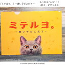 【送料無料】猫雑貨 ステーショナリー 「ミテルヨ。」 クリアファイル 猫文具 A4 猫好き 昭和レトロ レトロ かわいい おしゃれ 看板 猫 ねこ ネコ 新学期 塾 入学式 受験 合格 懐かしい 猫好き 動物 アニマル 癒し 話題 人気