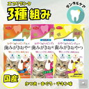 【最大P10倍~5/16】\3種セット/ 猫用おやつ 猫 歯みがき デンタルケア おやつ 歯石 口臭 噛む 齧る 初めてでも安心 スナック 小分け ペットフード...