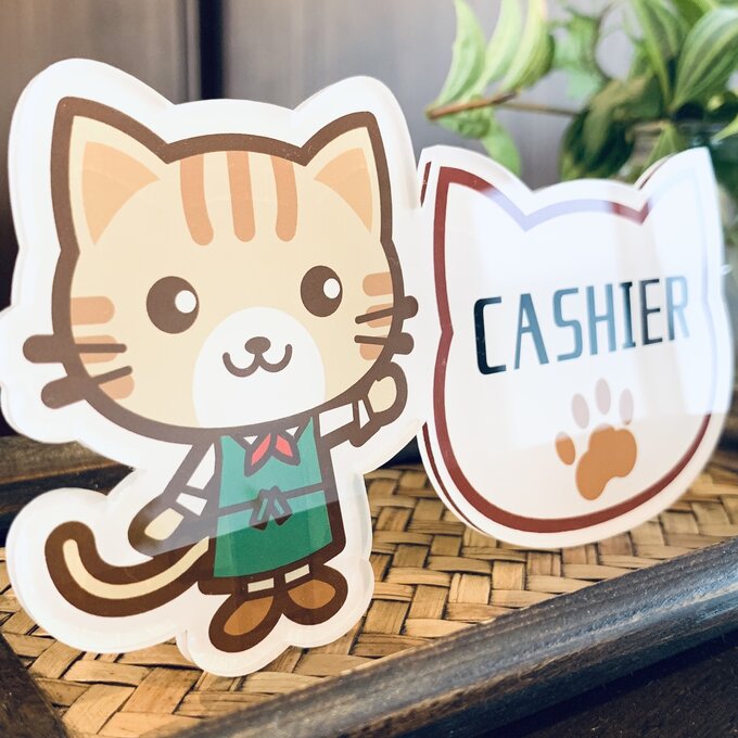【送料無料】虎猫イラスト cashier お会...の紹介画像3