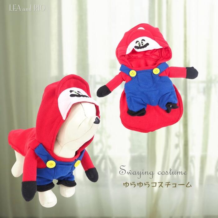 ゆらゆらコストップス 4～6号 変装 コスチューム コスプレ コス 極小犬 パピー 超小型犬 小型犬 犬 猫 ペット 服 犬服 猫服 犬の服 猫の服 洋服 ドッグウェア かわいい キャラクター 揺れる 映える 動画に 面白い 可愛い かっこいい ナチュラル マント 仮装 返品交換不可のサムネイル