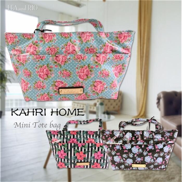 樂天商城 - KAHRI HOME - カーリ ホーム -ミニトートバッグ 花柄 ドット ストライプ おしゃれ 上品 トートバッグ ミニトート ボタニカル セレブ カジュアル 雑貨 アイテム 北欧風 かわいい 大人カワイイ ボーダー フラワー ハイビスカス 小花柄 返品交換不可