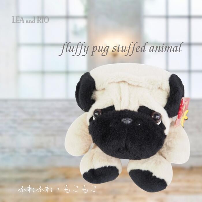 Rakuten - ふわふわもこもこぬいぐるみ オブジェ 犬モチーフ ぱぐ パグ 犬 モチーフ ホビー おもちゃ ご褒美 動物玩具 インテリア おしゃれ ほわほわ かわいい かっこいい 輸入品 周年 お祝い プレゼント 誕生日 贈り物 新築 開店 結婚 返品交換不可
