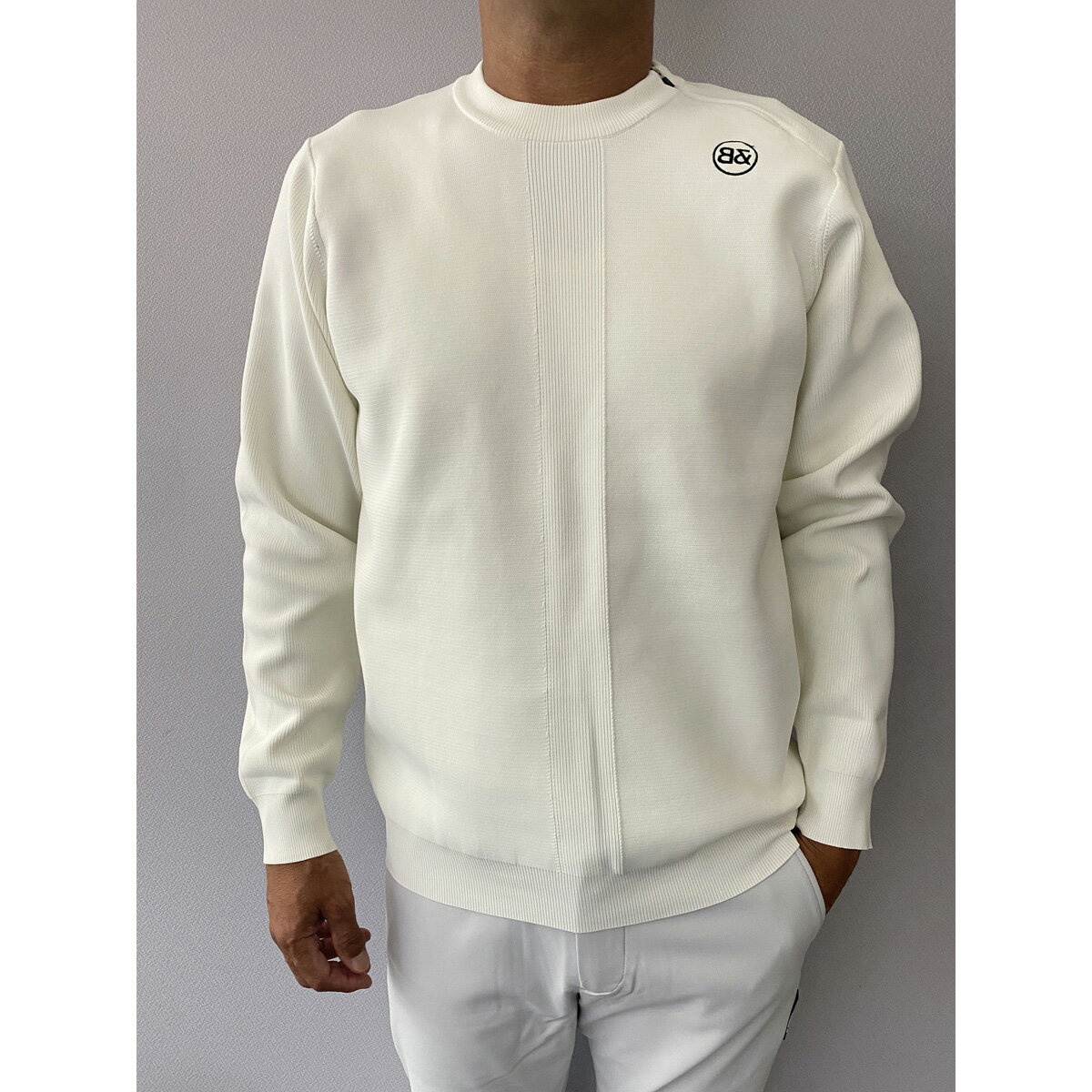 【ポイント10倍】【70％OFF】Bull&Bull ブルアンドブル ゴルフ メンズ テックトップス 長袖 カットソー 軽量 ストレッチ イージーケア 速乾 ホワイト グリーン ブラック 国内正規品 30800 【送料無料】