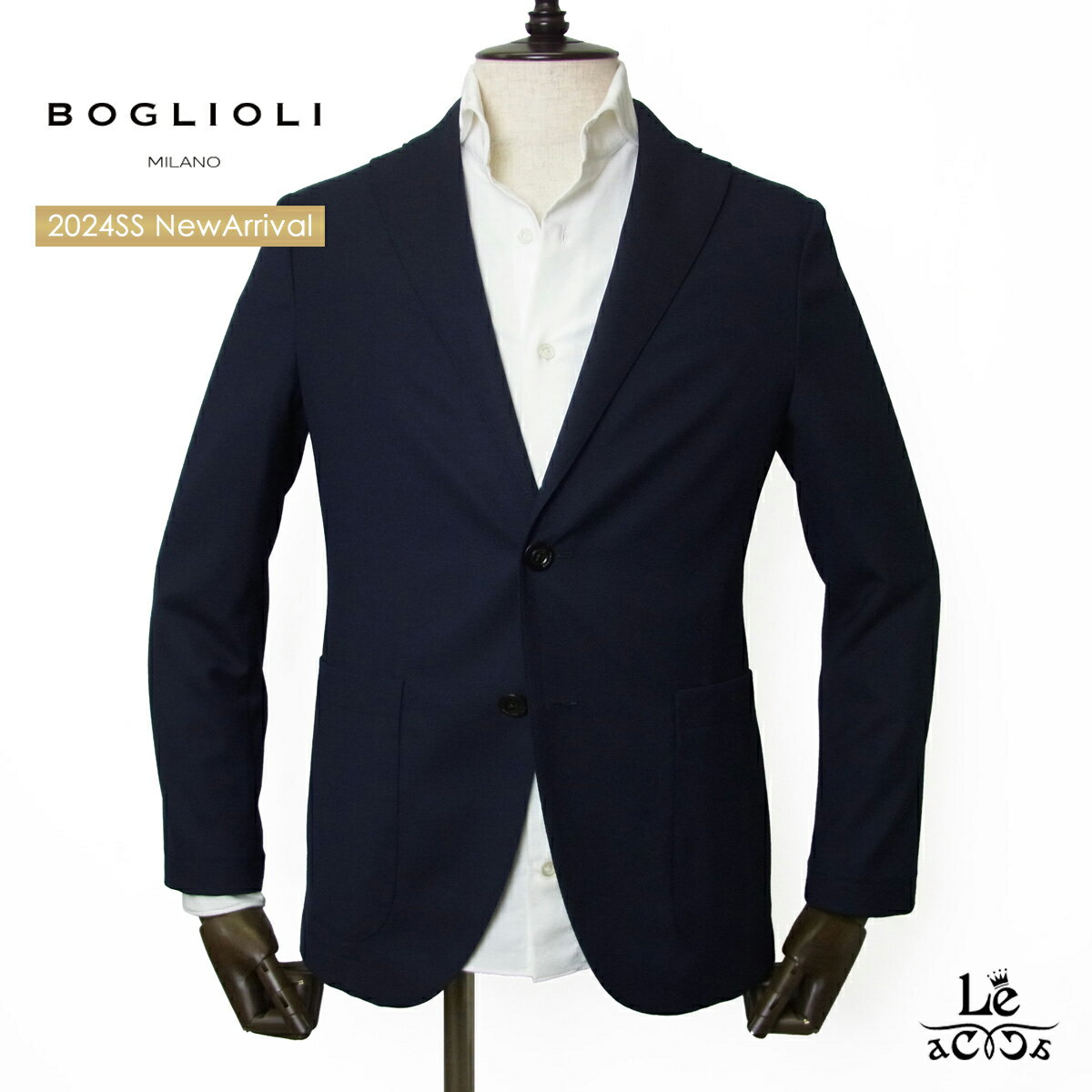 【スーパーSALE20%OFF】BOGLIOLI ボリオリ ジャケット メンズ 2B シングルジャケット ホップサック サマーウール ネイビー 91302I-SA0534 イタリア ブランド 国内正規品 97900【送料無料】#spr…