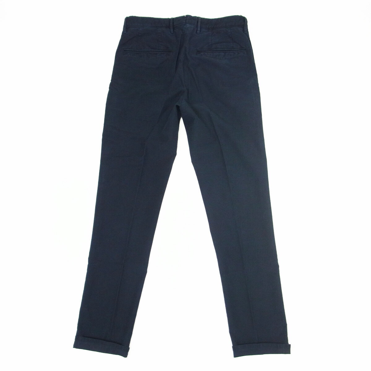 【ポイント5倍】INCOTEX SLACKS インコテックス スラックス コットンストレッチ チノ テーパードパンツ 18S100 4611D メンズ チノパン ノープリーツ 無地 ネイビー 紺 イタリア ブランド 国内正規品 47300 【送料無料】