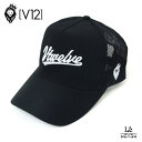 【ポイント5倍】V12 golf ヴィトゥエルヴ ゴルフ キャップ メッシュ CP08 ブラック 黒 男女兼用 帽子 メンズ レディース ロゴ 春夏モデル 国内...