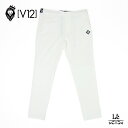 【P10倍】【20%OFF】V12 ヴィトゥエルヴ メンズ ゴルフ パンツ ゴルフウエア ストレッチパンツ LIB V12 PANTS ホワイト 白 ブランド 2023 春夏 ロゴ 国内正規品 25300 【送料無料】