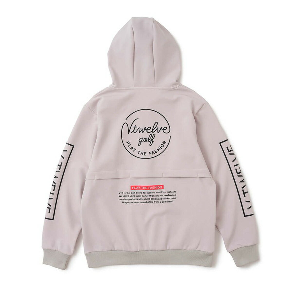 V12 ゴルフ メンズ パーカー SB PARKA 長袖 ジップアップパーカー ストレッチ アウター グレー ゴルフウエア ブランド 国内正規品【送料無料】