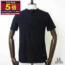 GUY ROVER ギローバー ヘンリーネック カットソー パイル コットン ヘンリー Tシャツ 半袖 ブラック 黒 メンズ カジュアル イタリア ブランド 国...