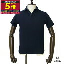 【P5倍&クーポン対象】【10%OFF】Cruciani クルチアーニ 鹿の子 ポロシャツ JU1371 メンズ コットン 半袖 無地 ネイビー 紺 イタリア ...