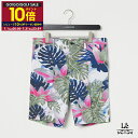 【P10倍】【50%OFF】J.LINDEBERG ジェイリンドバーグ シーズンプリント ショートパンツ メンズ 071-71541 ショーツ ボタニカル柄 モスグリーン ゴルフウエア ゴルフ 北欧 ブランド 国内正規品 28600【送料無料】