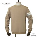 【ポイント10倍】【50%OFF】HYDROGEN GOLF ハイドロゲン ゴルフ クルーネック スウェットシャツ メンズ 長袖 ゴルフウエア ベージュ ロゴ ...
