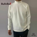 【70%OFF】Bull&Bull ブルアンドブル ゴルフ メンズ ロングスリーブ モックネック ダンボール ニット 長袖 ウエア ブランド ホワイト グレー ...