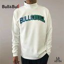 【70%OFF】Bull&Bull ブルアンドブル ゴルフ メンズ モックネック カットソー 長袖 裏起毛 ゴルフウエア ホワイト 秋冬 国内正規品 10780...