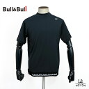 【ポイント10倍】【70%OFF】Bull&Bull ブルアンドブル ゴルフ メンズ モックネック 半袖 シャツ カットソー ゴルフウエア トップス ブラック ...