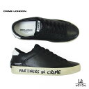 CRIME LONDON クライム ロンドン スニーカー メンズ レザースニーカー DISTRESSED ディストレス 18010AA6 ブラック ブランド 国...